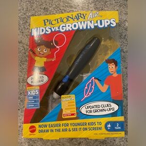 Like new Pictionary Air kids vs grown-ups drawing game